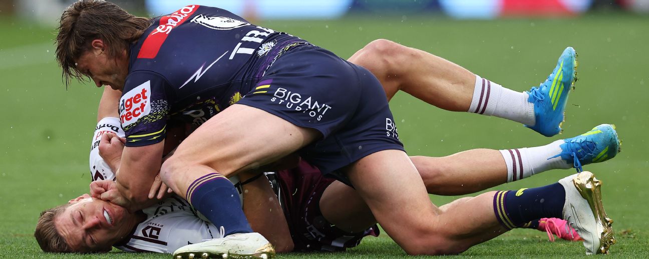 Storm star Cameron Munster was fired up for the clash with the Sea Eagles. — Article image accompanying NRL flips decision on Storm five-eighth ban on WagerUp Sports News. Storm star Cameron Munster was fired up for the clash with the Sea Eagles. — Article image accompanying NRL flips decision on Storm five-eighth ban on WagerUp Sports News.