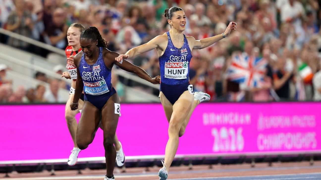 Article image accompanying Brits Amy Hunt, Dina Asher-Smith win 200m gold, bronze at European champs on WagerUp Sports News. Article image accompanying Brits Amy Hunt, Dina Asher-Smith win 200m gold, bronze at European champs on WagerUp Sports News.