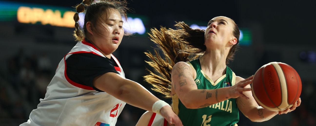 Australia's Stephanie Reid drives to the basket against China's Yutong Liu during their July 2026 series. — Article image accompanying Steph Reid clear on Opals role ahead of World Cup debut on WagerUp Sports News. Australia's Stephanie Reid drives to the basket against China's Yutong Liu during their July 2026 series. — Article image accompanying Steph Reid clear on Opals role ahead of World Cup debut on WagerUp Sports News.