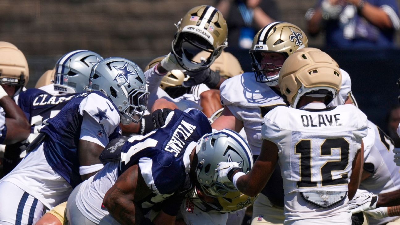 Cowboys, Saints fined $500K for practice brawls