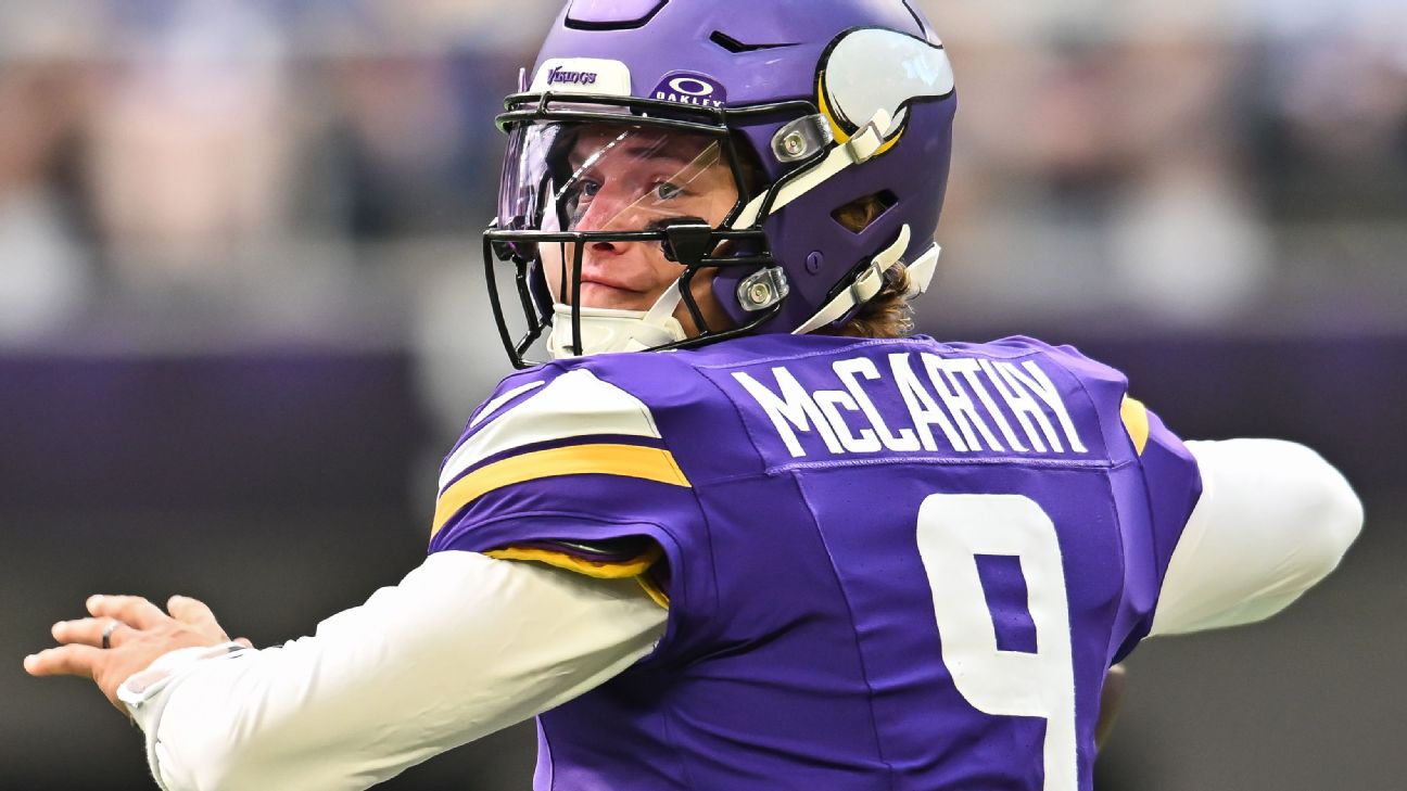 Article image accompanying Giants acquire QB J.J. McCarthy in trade with Vikings on WagerUp Sports News. Article image accompanying Giants acquire QB J.J. McCarthy in trade with Vikings on WagerUp Sports News.
