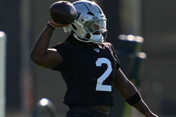 Raiders' Jeanty returns to practice after two-week absence