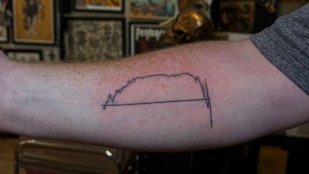 Knicks fan reflects on viral Finals Game 4 win probability graph tattoo