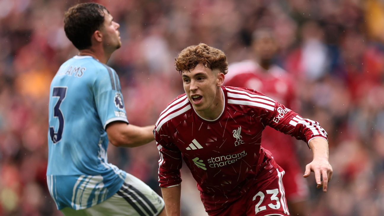 Liverpool เสมอ Nottingham Forest 2-2 ที่ Anfield: Víctor Muñoz ยิงประเดิมบ้าน, Alexander Isak ยิงปลดล็อก รูปประกอบข่าวฟุตบอล
