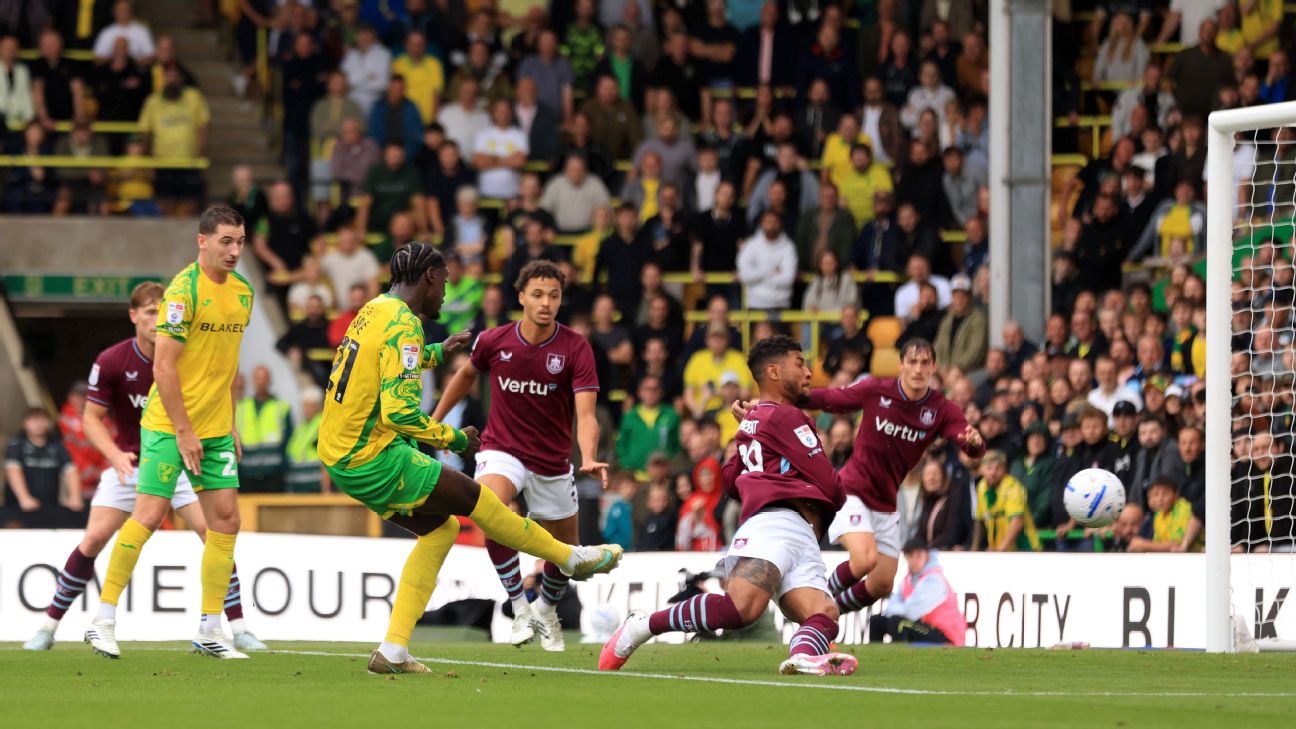 โมฮาเหม็ด ตูเร่ เหมาสองพา Norwich ถล่ม Burnley 4-1 ใน Championship รูปประกอบข่าวฟุตบอล