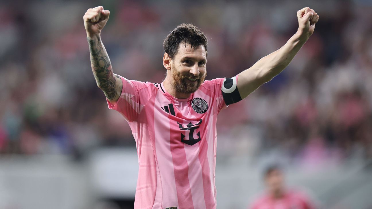 ลิโอเนล เมสซี ซัด 4 ประตู พา Inter Miami ถล่ม CF Montréal 7-1 สร้างสถิติใหม่ของสโมสร รูปประกอบข่าวฟุตบอล