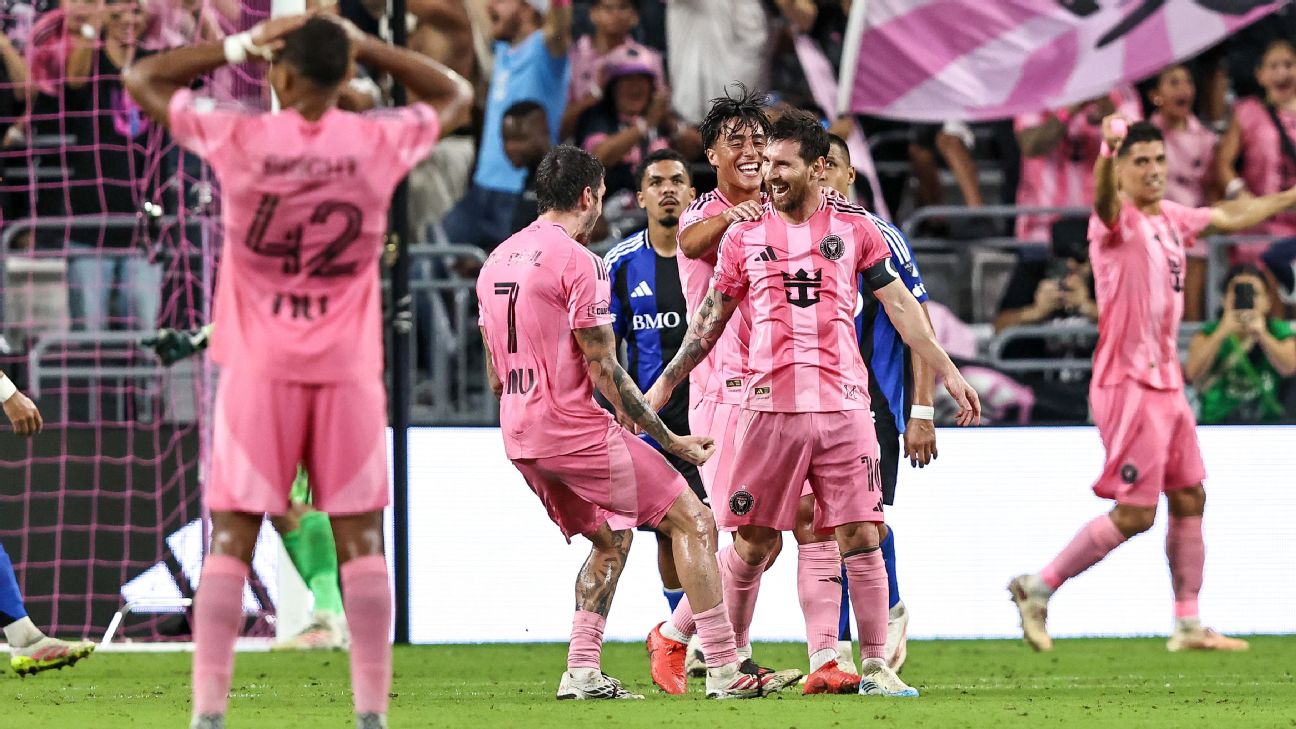 ลิโอเนล เมสซี ยิง 4 ประตูให้ อินเตอร์ ไมอามี ถล่ม CF Montréal 7-1 รวมกี่ครั้งในอาชีพ รูปประกอบข่าวฟุตบอล
