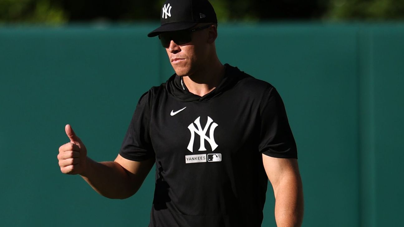 Aaron Judge could return to New York Yankees' lineup Sept. 8