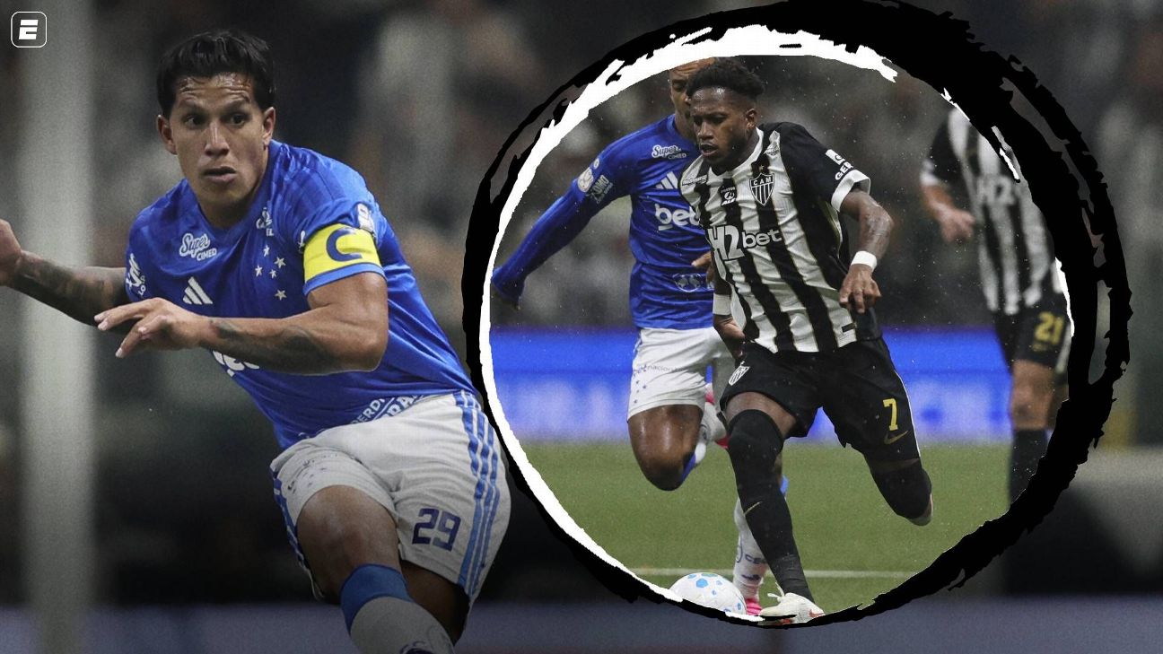 De 'Kaio Jorge cai muito' a 'esperto': o bate-boca de Fred e Lucas Romero no intervalo de Atlético-MG x Cruzeiro após pênalti