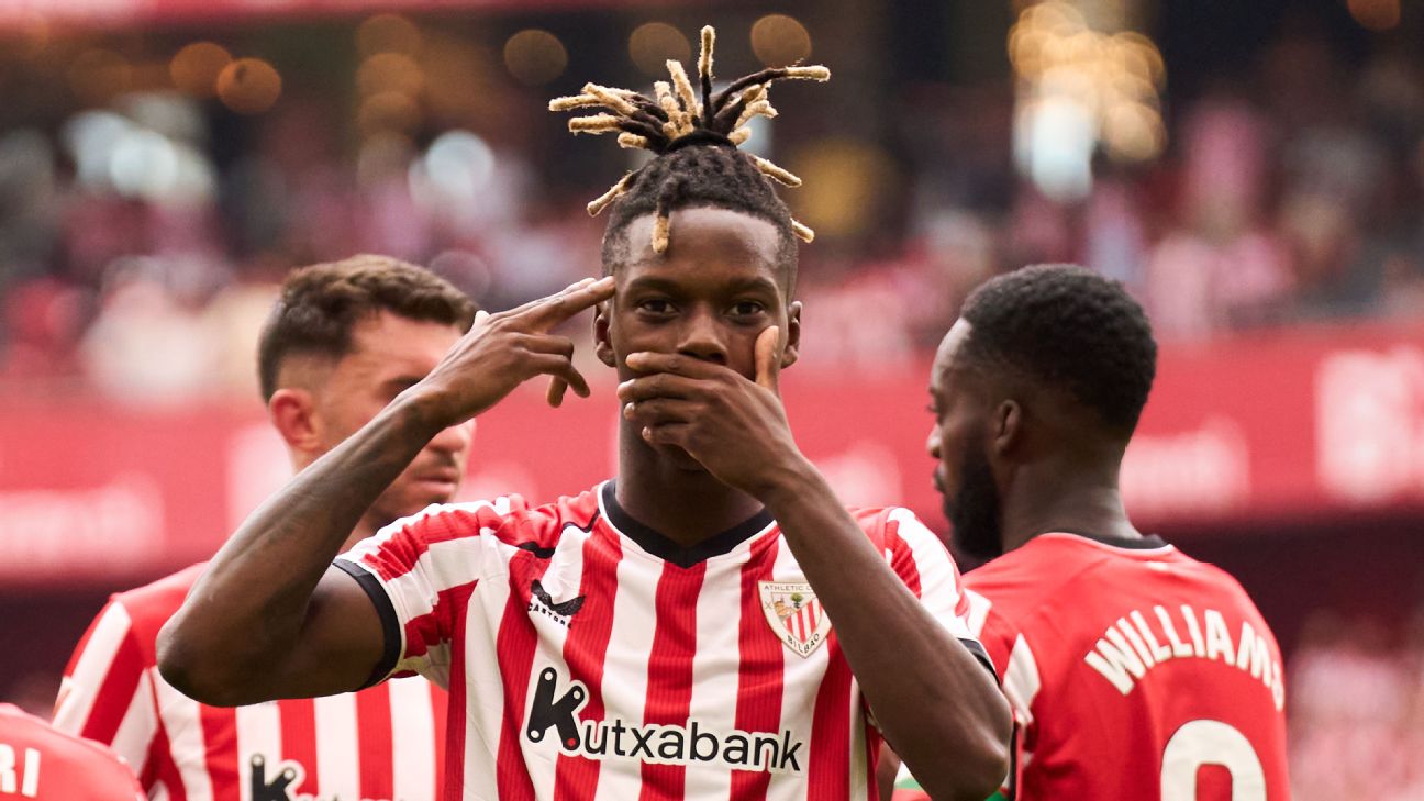 Nico Williams ยิงประตูแรกของฤดูกาล ช่วย Athletic Club ถล่ม Atlético Madrid 3-0 ใน LaLiga รูปประกอบข่าวฟุตบอล