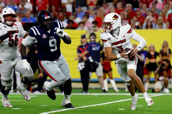 Article image accompanying Louisville QB Lincoln Kienholz to be game-time decision vs. NC State on WagerUp Sports News.