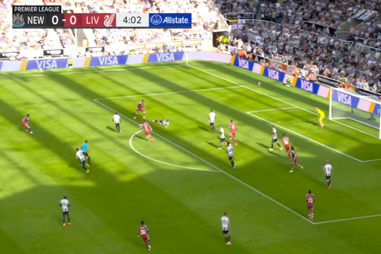 ภาพประกอบโครงสร้างเกมรุกที่เน้นการคุมเกมและใช้ปีกเจาะแนวรับ