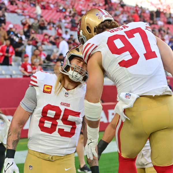 49ers' Nick Bosa set to face Rams; George Kittle 'looks good'