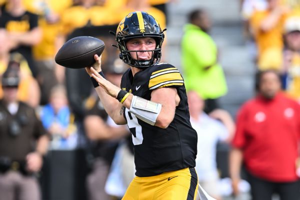 Iowa will need to get something from its passing game to beat Michigan. — Article image accompanying Iowa QB Brown has shoulder sprain, uncertain vs. Washington on WagerUp Sports News. Iowa will need to get something from its passing game to beat Michigan. — Article image accompanying Iowa QB Brown has shoulder sprain, uncertain vs. Washington on WagerUp Sports News.