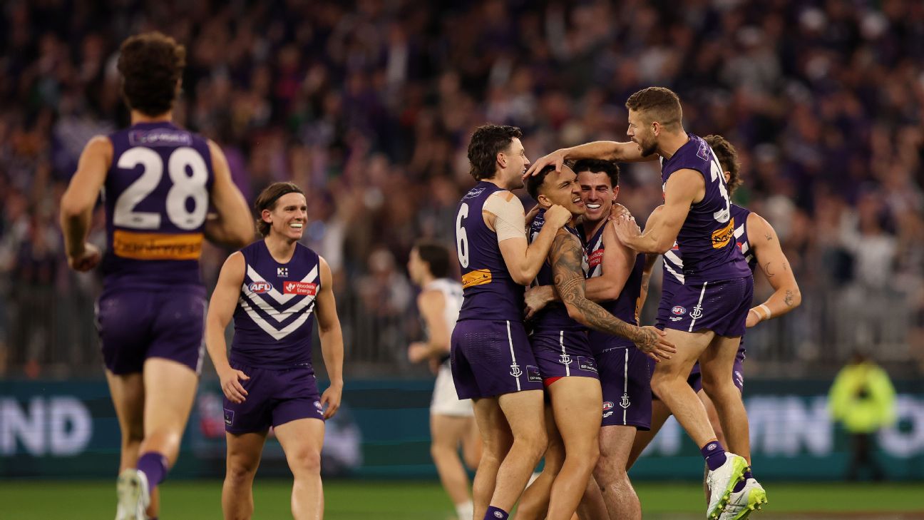Freo are on the hunt for their first ever premiership. — Article image accompanying How heartfelt words and some metal ignited Freo's rise on WagerUp Sports News.
