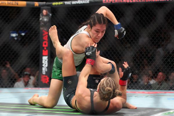 Grasso takes out Fiorot to stay in UFC title picture; Silva taps Delgado