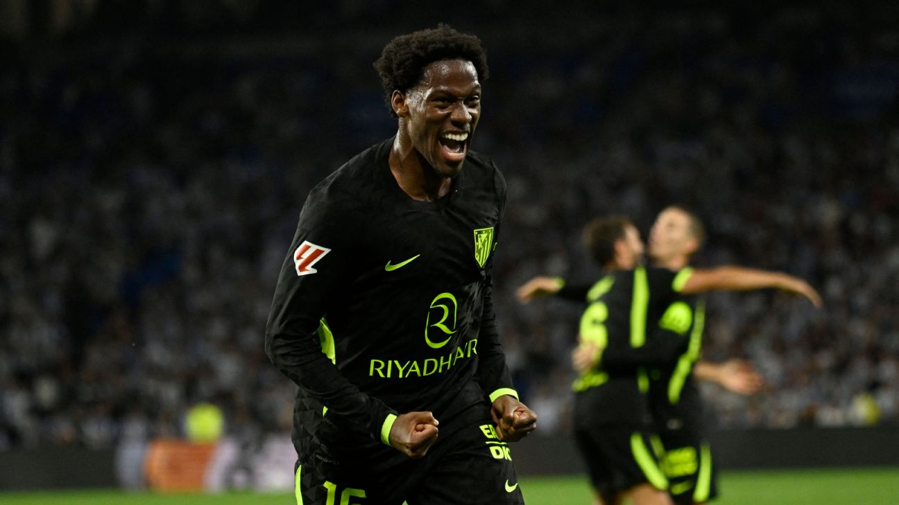 โจนาธาน เดวิด ยิงประตูแรกกับแอตเลติโก มาดริด ช่วยบุกชนะเรอัล โซเซียดาด 3-0 รูปประกอบข่าวฟุตบอล