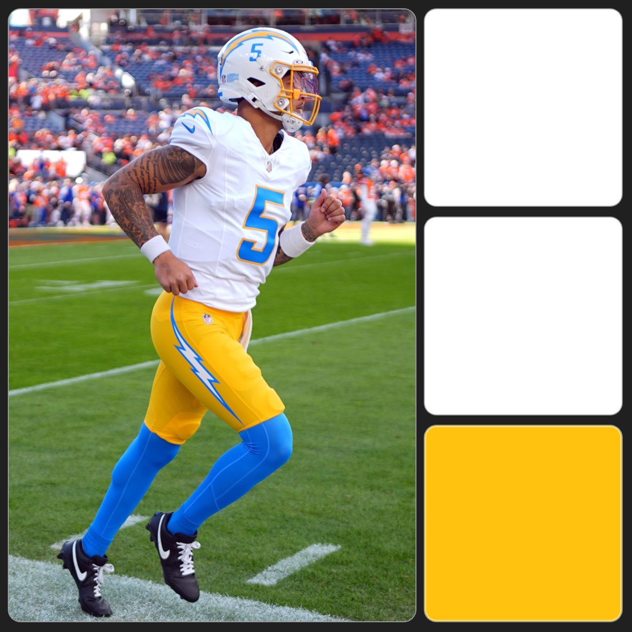 NFL Uniforms week 6 - chargers