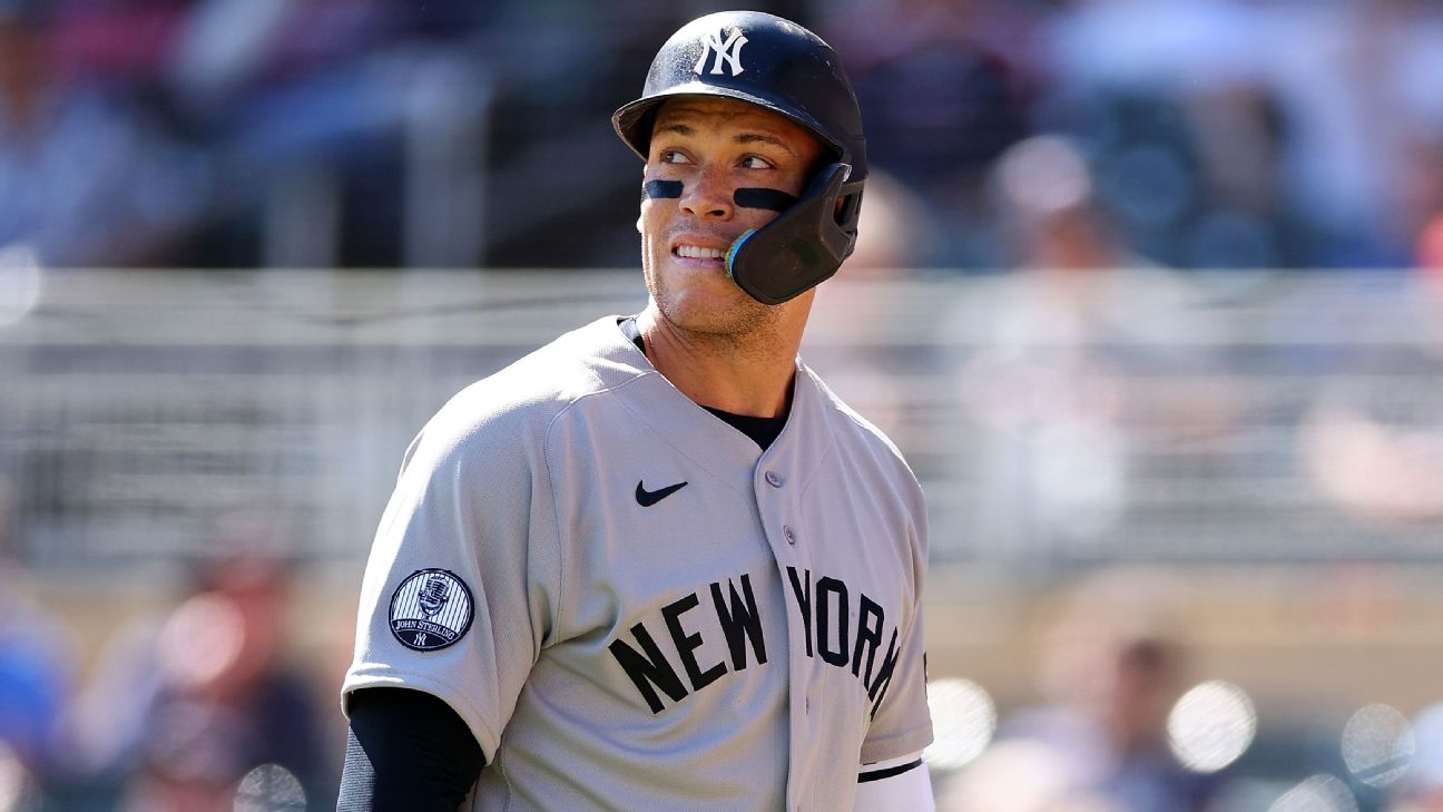 Source: Judge not on Yankees' roster for ALDS vs. Rays