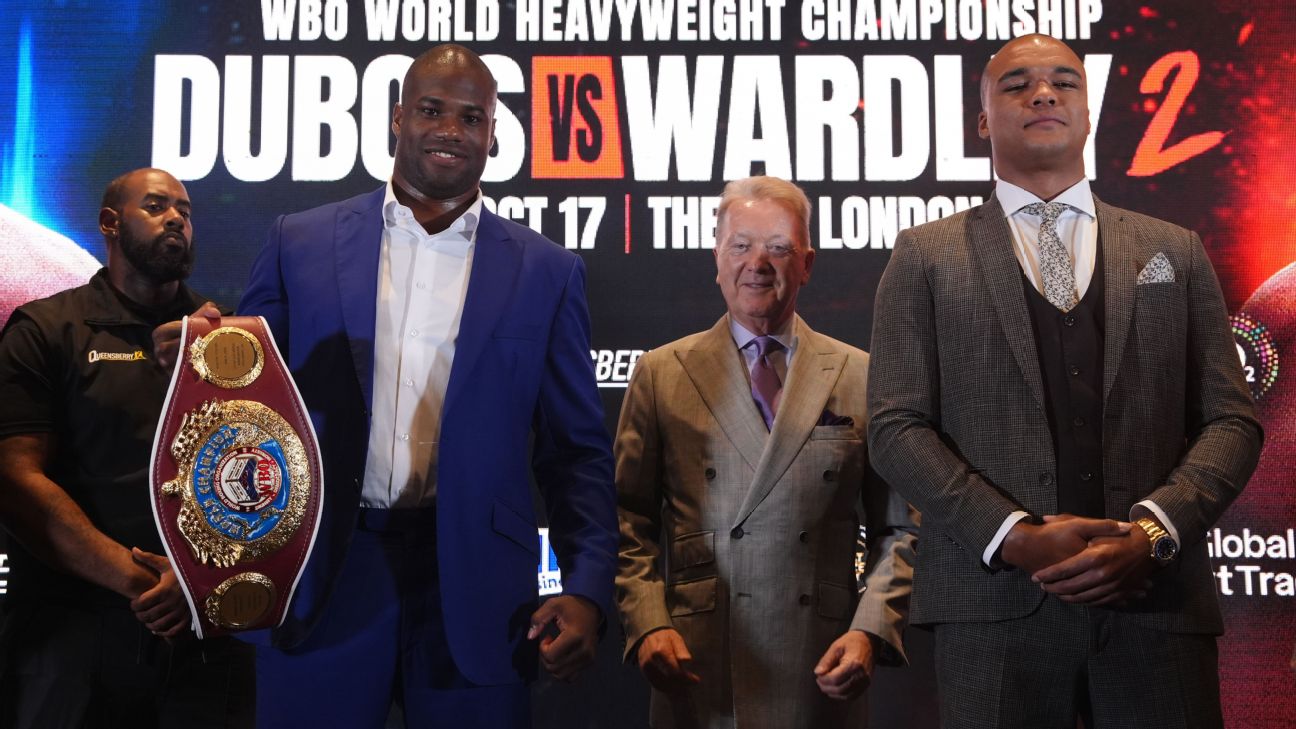 Article image accompanying Daniel Dubois vs. Fabio Wardley 2: How to watch in UK, ring-walk time, undercard, date, TV channel on WagerUp Sports News. Article image accompanying Daniel Dubois vs. Fabio Wardley 2: How to watch in UK, ring-walk time, undercard, date, TV channel on WagerUp Sports News.