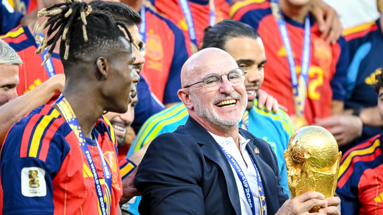 Article image accompanying Spain extend contract of coach Luis de la Fuente to 2032 on WagerUp Sports News. Article image accompanying Spain extend contract of coach Luis de la Fuente to 2032 on WagerUp Sports News.