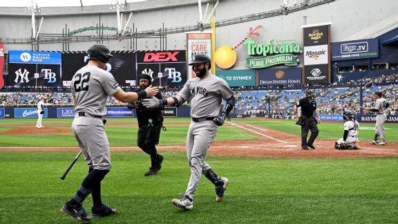 The Yankees and Rays will battle it out four times in three days during the final week of the baseball season. — Article image accompanying Fantasy Baseball Forecaster Playoff Round 2, Week 2: Sept. 21-27 on WagerUp Sports News. The Yankees and Rays will battle it out four times in three days during the final week of the baseball season. — Article image accompanying Fantasy Baseball Forecaster Playoff Round 2, Week 2: Sept. 21-27 on WagerUp Sports News.