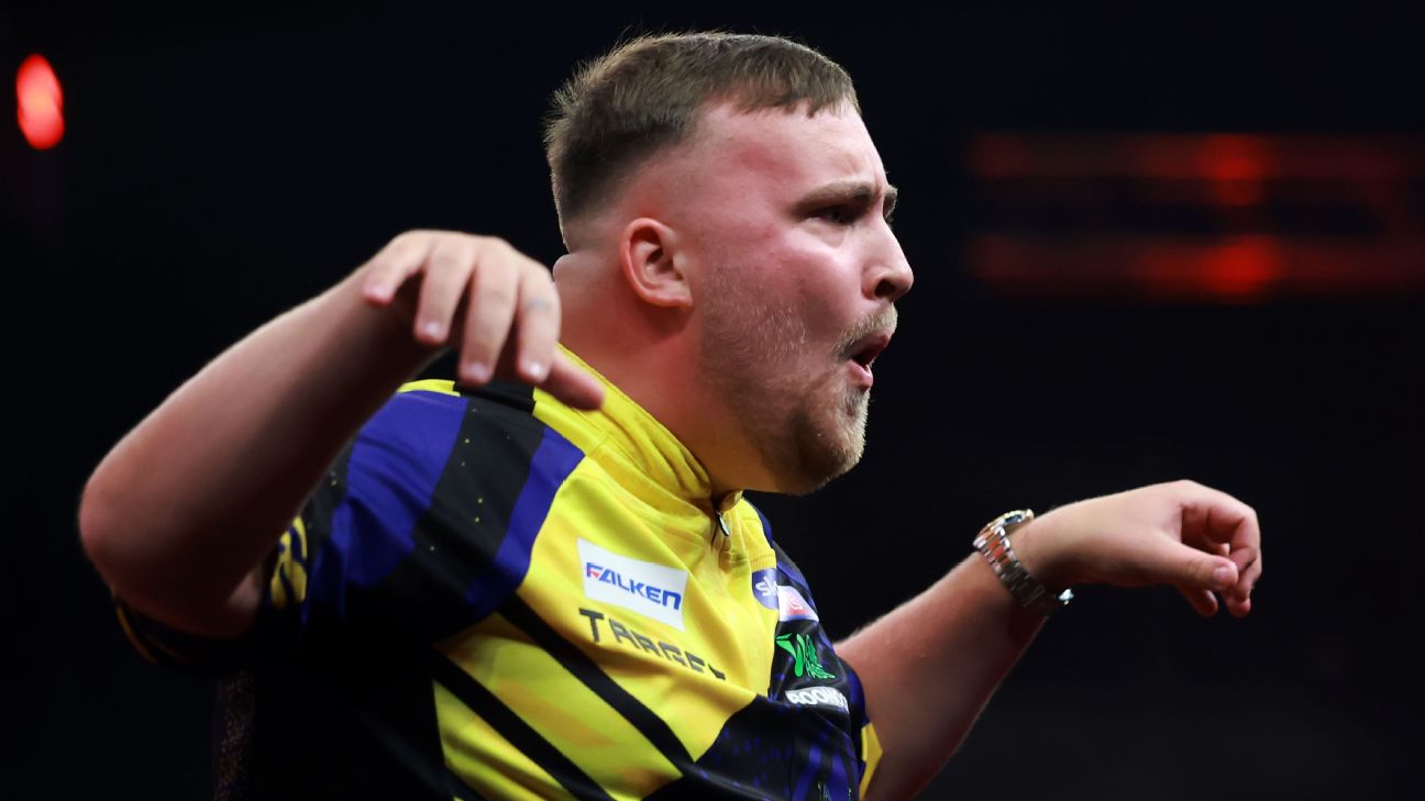 Article image accompanying World Series of Darts: Luke Littler comes from behind to progress in Amsterdam on WagerUp Sports News. Article image accompanying World Series of Darts: Luke Littler comes from behind to progress in Amsterdam on WagerUp Sports News.