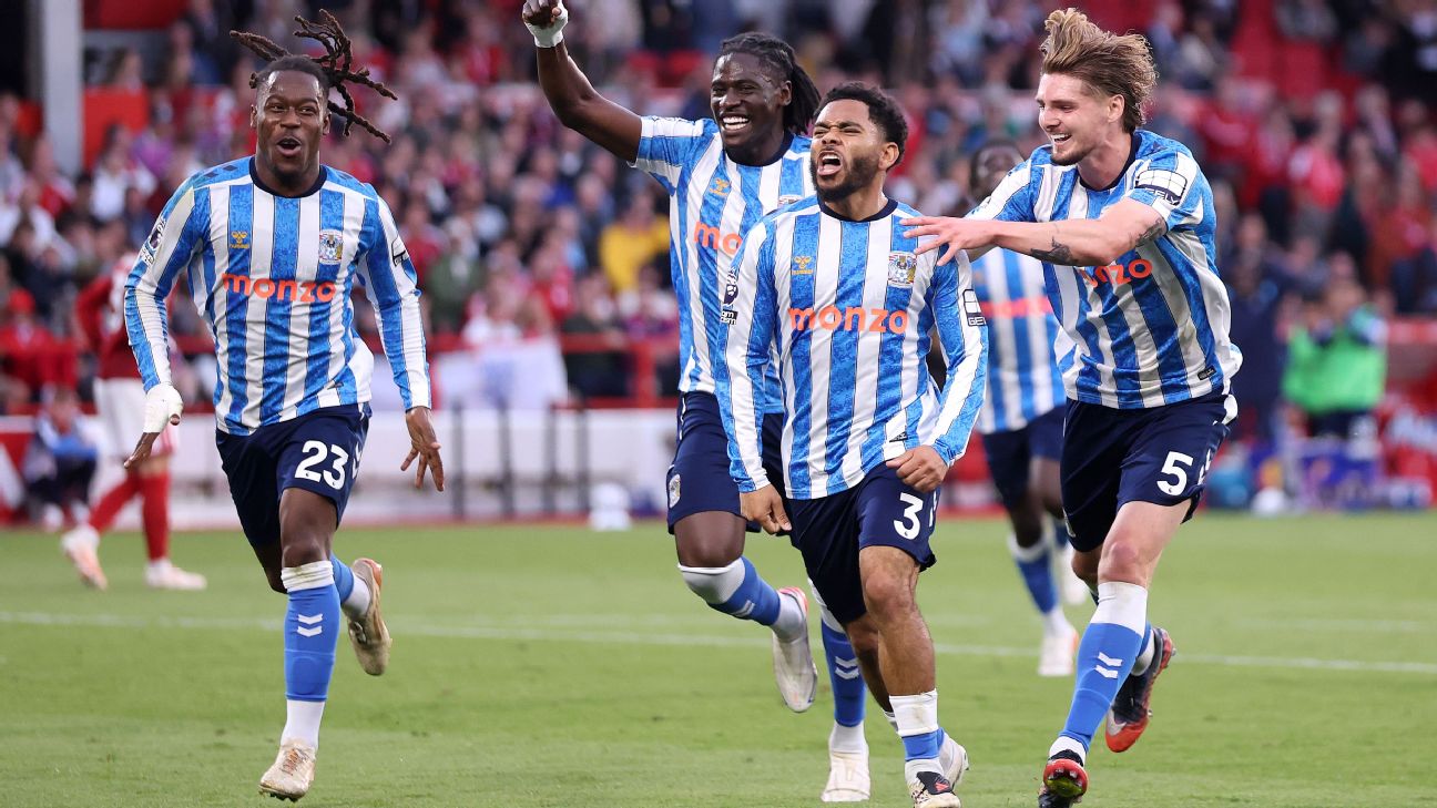 Article image accompanying Coventry claim first Premier League win of season at Nottingham Forest on WagerUp Sports News.