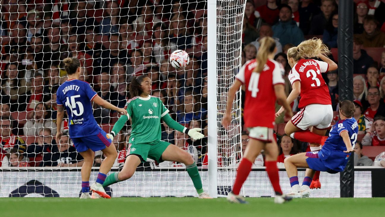 Article image accompanying Arsenal strike late to deny Man United in WSL on WagerUp Sports News. Article image accompanying Arsenal strike late to deny Man United in WSL on WagerUp Sports News.