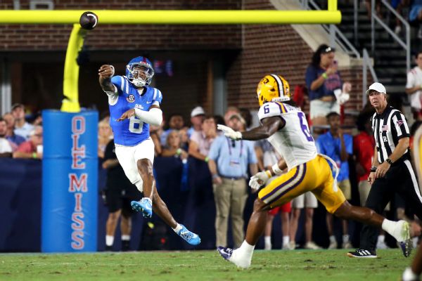 Article image accompanying Ole Miss, Chambliss spoil Kiffin's return to Oxford, upset LSU on WagerUp Sports News. Article image accompanying Ole Miss, Chambliss spoil Kiffin's return to Oxford, upset LSU on WagerUp Sports News.