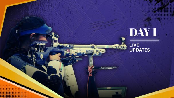 Asian Games Day 1 updates. — Article image accompanying India at Asian Games, Day 1 highlights: Elavenil and Women's 10m air rifle team win silvers; Suchika confirms medal in MMA on WagerUp Sports News.