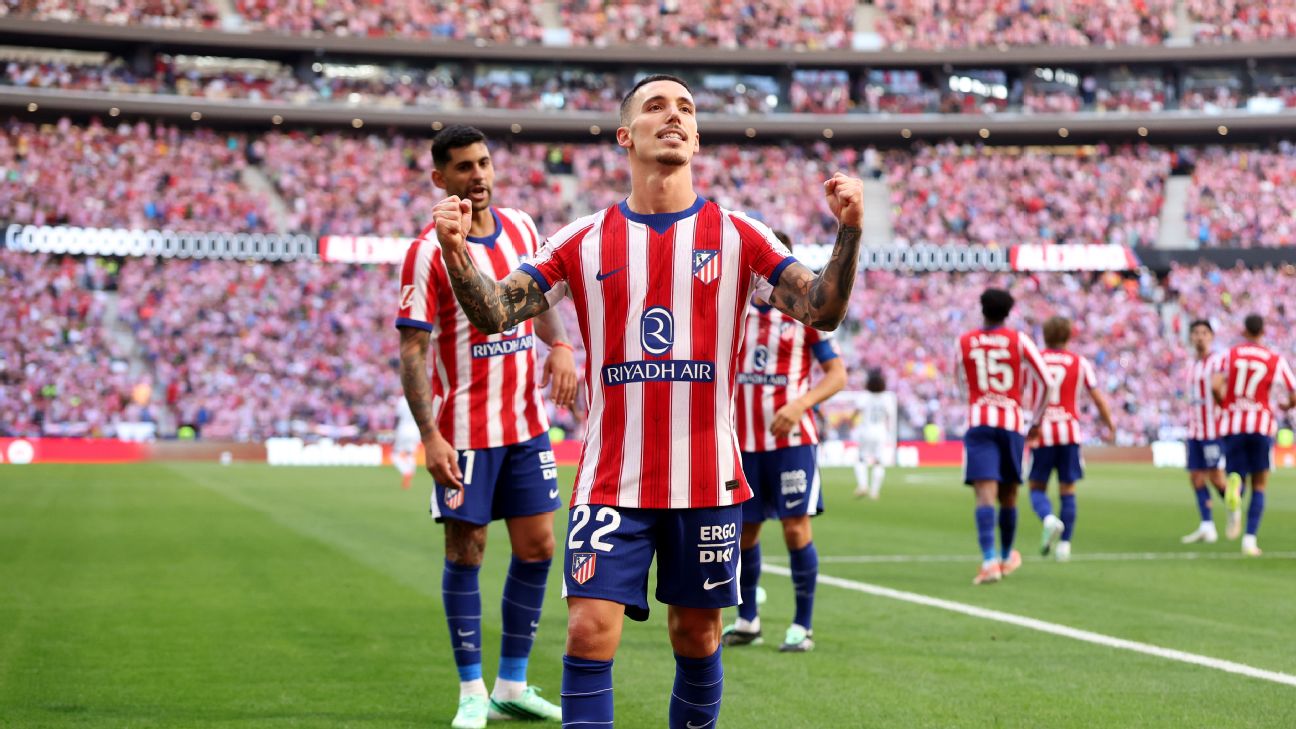 Article image accompanying Atlético Madrid 2-1 Real Madrid: Grimaldo and David down 10-man visitors - as it happened on WagerUp Sports News. Article image accompanying Atlético Madrid 2-1 Real Madrid: Grimaldo and David down 10-man visitors - as it happened on WagerUp Sports News.