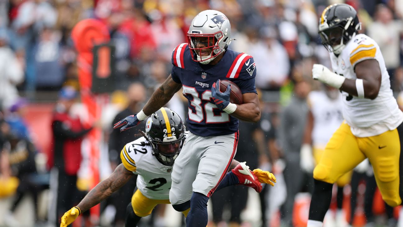 Article image accompanying Sources: Patriots' TreVeyon Henderson out multiple weeks with high ankle sprain on WagerUp Sports News. Article image accompanying Sources: Patriots' TreVeyon Henderson out multiple weeks with high ankle sprain on WagerUp Sports News.
