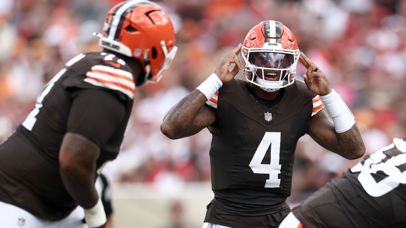 Deshaun Watson led the Browns in a second-half comeback to beat Tampa Bay, throwing for over 200 yards and two touchdowns. — Article image accompanying Deshaun Watson makes case in Browns win with job on line on WagerUp Sports News. Deshaun Watson led the Browns in a second-half comeback to beat Tampa Bay, throwing for over 200 yards and two touchdowns. — Article image accompanying Deshaun Watson makes case in Browns win with job on line on WagerUp Sports News.