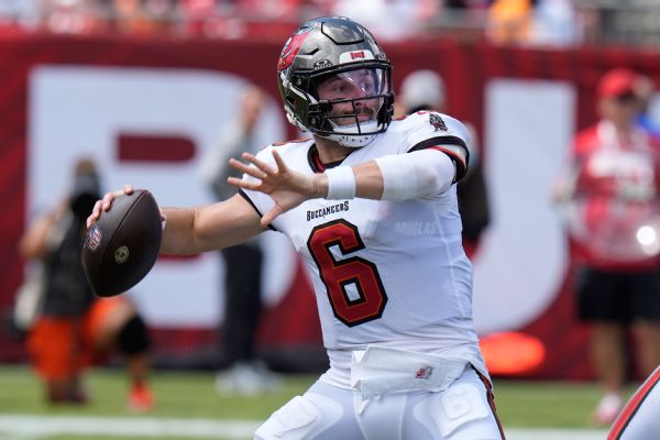 Article image accompanying QB Baker Mayfield says Bucs need to 'fight our way out' of 0-2 start on WagerUp Sports News. Article image accompanying QB Baker Mayfield says Bucs need to 'fight our way out' of 0-2 start on WagerUp Sports News.