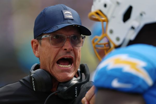 Article image accompanying Harbaugh 'not deterred' as loss drops Chargers to unexpected 0-2 on WagerUp Sports News. Article image accompanying Harbaugh 'not deterred' as loss drops Chargers to unexpected 0-2 on WagerUp Sports News.
