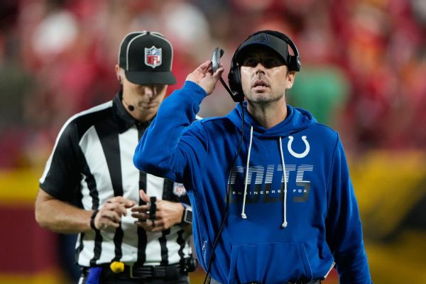 Article image accompanying Colts' Shane Steichen defends OT playcalling in loss to Chiefs on WagerUp Sports News. Article image accompanying Colts' Shane Steichen defends OT playcalling in loss to Chiefs on WagerUp Sports News.