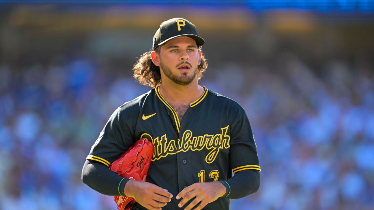 Jared Jones of the Pittsburgh Pirates has surrendered just three ER over his past 18 innings. — Article image accompanying Fantasy baseball lineup advice for Tuesday: Jared Jones dominant down the stretch on WagerUp Sports News. Jared Jones of the Pittsburgh Pirates has surrendered just three ER over his past 18 innings. — Article image accompanying Fantasy baseball lineup advice for Tuesday: Jared Jones dominant down the stretch on WagerUp Sports News.