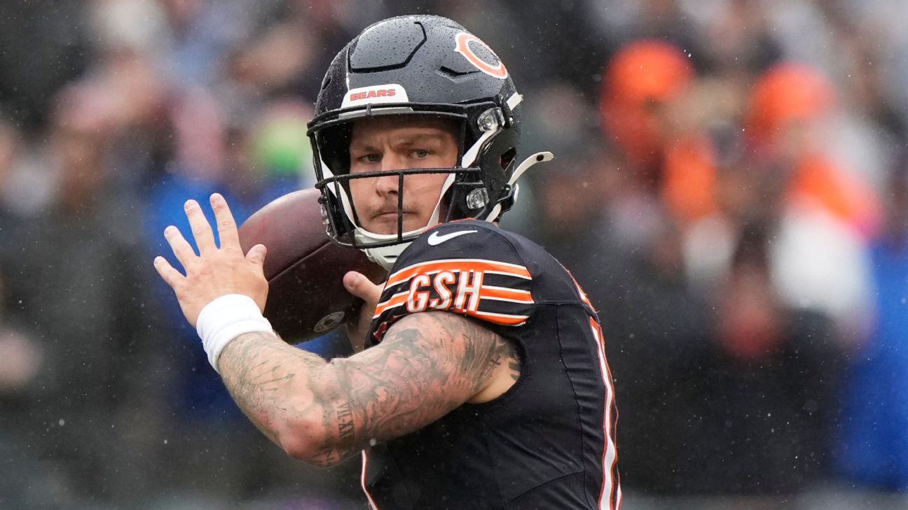 Article image accompanying Sources: Bagent has concussion, leaving Bears' QB situation unclear on WagerUp Sports News. Article image accompanying Sources: Bagent has concussion, leaving Bears' QB situation unclear on WagerUp Sports News.