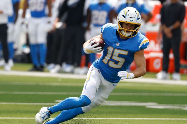 Chargers WR Ladd McConkey ruled out with concussion vs. Chiefs
