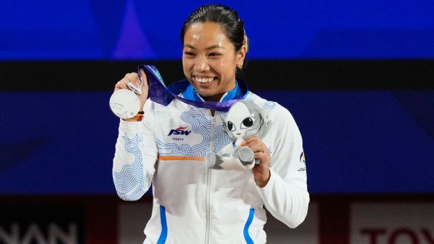 Article image accompanying Asian Games 2026: Mirabai wins silver, completes her set of medals and is now officially India's greatest lifter on WagerUp Sports News. Article image accompanying Asian Games 2026: Mirabai wins silver, completes her set of medals and is now officially India's greatest lifter on WagerUp Sports News.