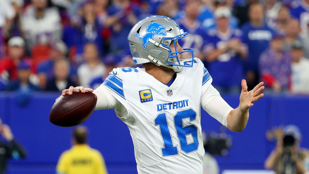 If injuries have upended the quarterback position on your fantasy roster, consider picking up Lions QB Jared Goff. — Article image accompanying Fantasy football buzz: The best reliable, under-the-radar QB options for Week 3 on WagerUp Sports News. If injuries have upended the quarterback position on your fantasy roster, consider picking up Lions QB Jared Goff. — Article image accompanying Fantasy football buzz: The best reliable, under-the-radar QB options for Week 3 on WagerUp Sports News.
