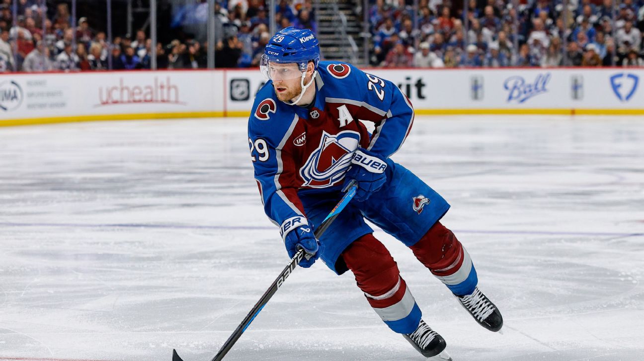 Nathan MacKinnon and the Colorado Avalanche are drawing public action to win the 2027 Stanley Cup. — Article image accompanying NHL betting storylines: Some usuals -- and some surprises -- getting big money ahead of the season on WagerUp Sports News. Nathan MacKinnon and the Colorado Avalanche are drawing public action to win the 2027 Stanley Cup. — Article image accompanying NHL betting storylines: Some usuals -- and some surprises -- getting big money ahead of the season on WagerUp Sports News.