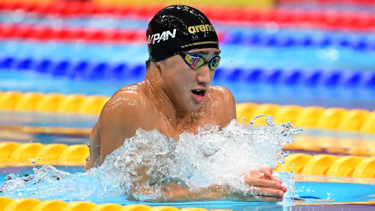 Article image accompanying Japan's Shin Ohashi sets world record in 200-meter breaststroke on WagerUp Sports News. Article image accompanying Japan's Shin Ohashi sets world record in 200-meter breaststroke on WagerUp Sports News.