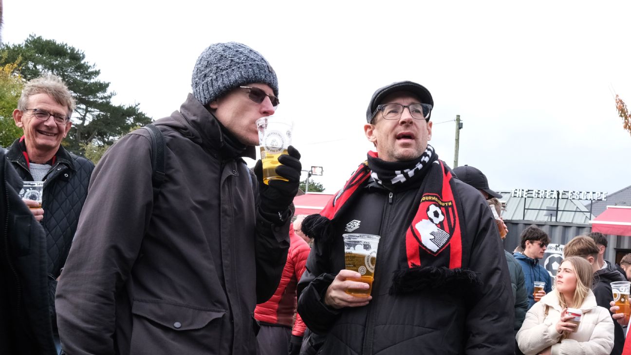 Under current legislation, football attendees cannot consume alcohol in view of the pitch. — Article image accompanying Football Supporters' Association accuses UKFPU of 'bringing Hillsborough' into alcohol in seats debate on WagerUp Sports News. Under current legislation, football attendees cannot consume alcohol in view of the pitch. — Article image accompanying Football Supporters' Association accuses UKFPU of 'bringing Hillsborough' into alcohol in seats debate on WagerUp Sports News.