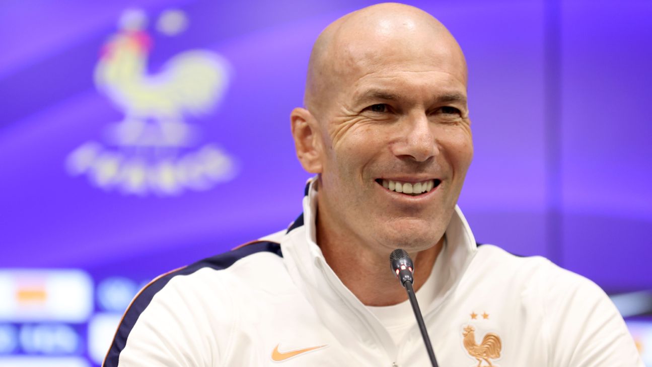Zinedine Zidane has described his emotion ahead of taking charge of France for the first time. — Article image accompanying Zidane feeling 'immense emotion' ahead of debut as France coach on WagerUp Sports News. Zinedine Zidane has described his emotion ahead of taking charge of France for the first time. — Article image accompanying Zidane feeling 'immense emotion' ahead of debut as France coach on WagerUp Sports News.