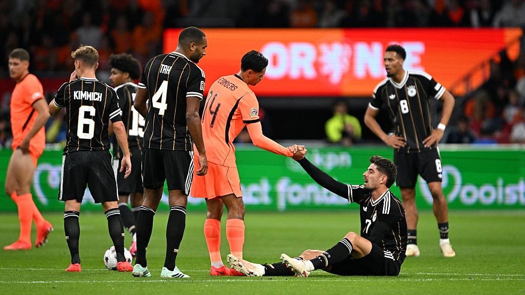 Kai Havertz sustained a muscle injury during Germany's Nations League draw with Netherlands on Thursday. — Article image accompanying Kai Havertz, Jamal Musiala 'probably out' as Germany await MRIs on WagerUp Sports News.