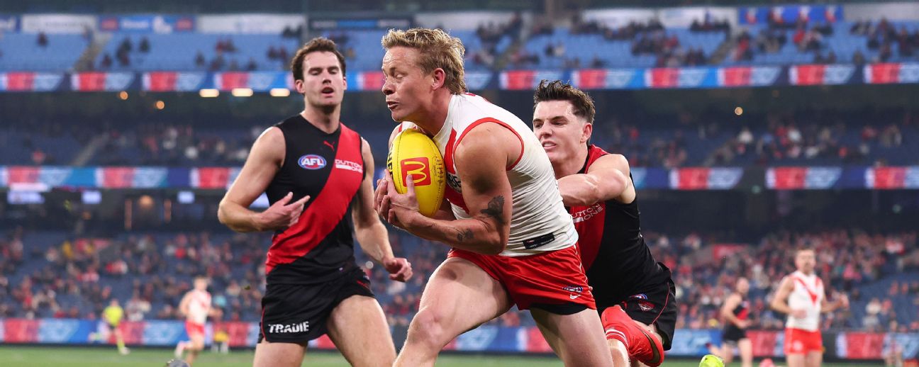 Isaac Heeney is on track to be crowned the Sydney Swans' club champion after the AFL club ruled out changing the eligibility criteria for its best-and-fairest award. — Article image accompanying Suspended Swans in running for club best-and-fairest on WagerUp Sports News.