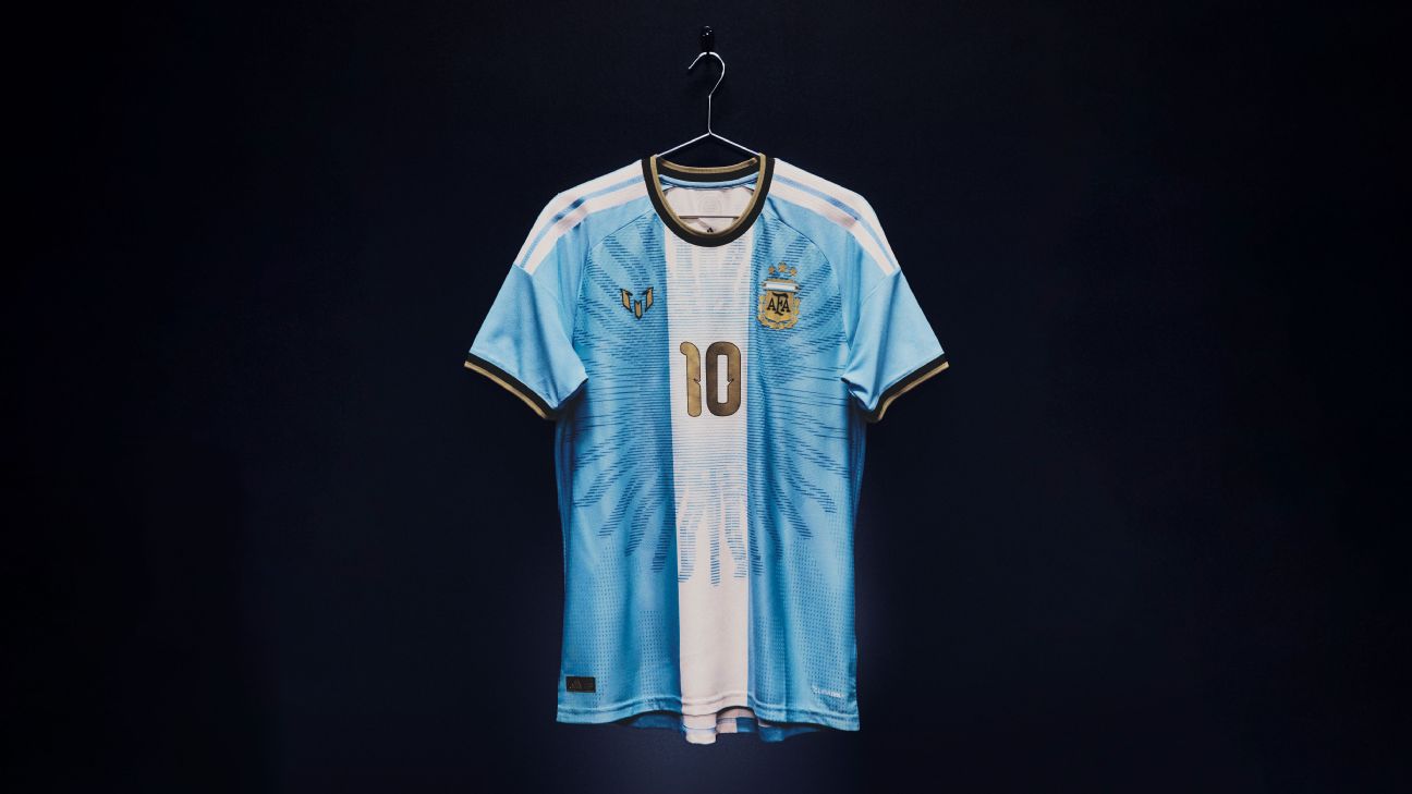 Special kit for Lionel Messi's final Argentina match