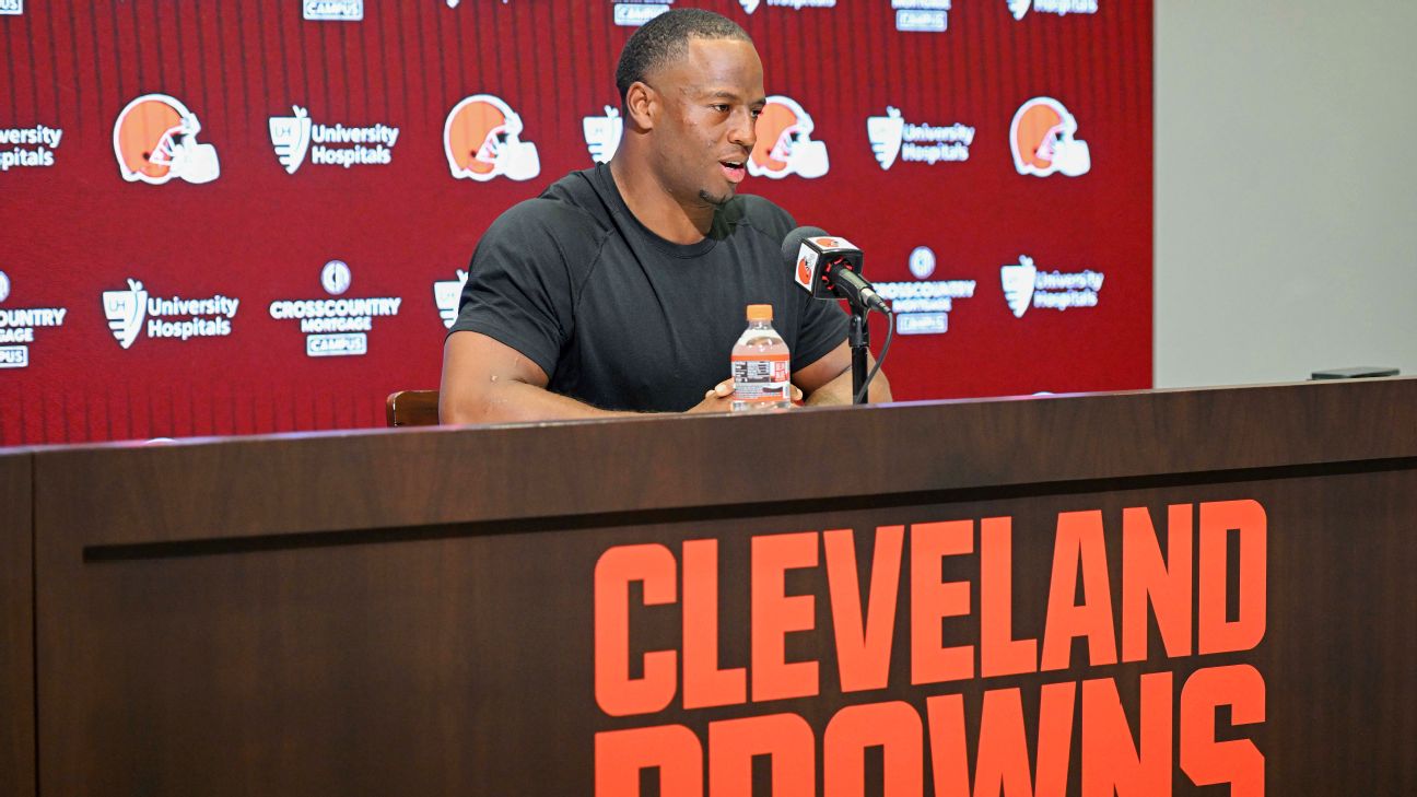 Nick Chubb returned to Cleveland once more to retire with the Browns, who will also honor him during their home opener Sunday. — Article image accompanying Nick Chubb retires with Browns ahead of game-day honor on WagerUp Sports News.